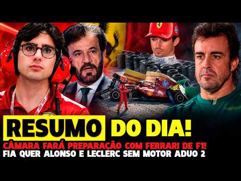 🚨CÂMARA PILOTARÁ FERRARI NOVAMENTE, MÁS NOTÍCIAS PARA LECLERC E FIA QUER ALONSO NA FÓRMULA 1
