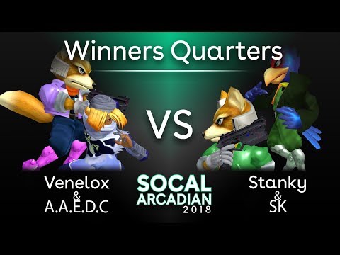 SoCal Arcadian 2018 - Venelox / A.A.E.D.C. (Blue) VS Stanky / SK (Green) - SSBM Winners Quarters