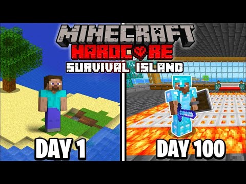 Minecraft Hardcore: 100 Days on Survival Island... Unbelievable Outcome!