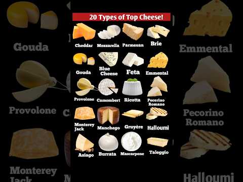 20 popular cheese name | Top 20 cheese name | worlds top cheese