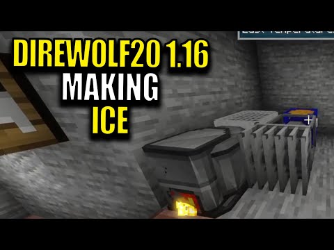 Minecraft Direwolf20 Modpack 1.16 Ep 17 - Making Ice
