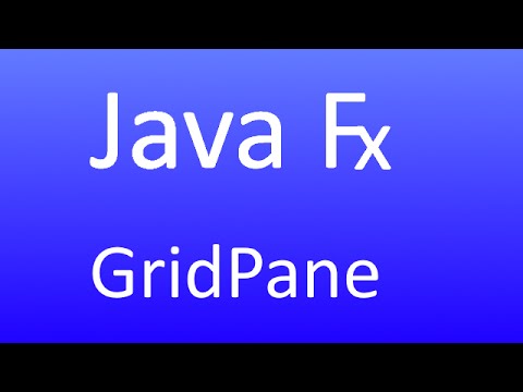 JavaFX [44] - LayoutContainer - GridPane (German)