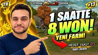 1 Saatte 8 Won Kazandıran Yeni Farm! Hedef Yakut | Metin2 Epsiz Yardımsız Sıfırd
