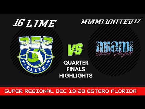 352 Elite U16 Lime vs Miami United 17 Elite Highlights