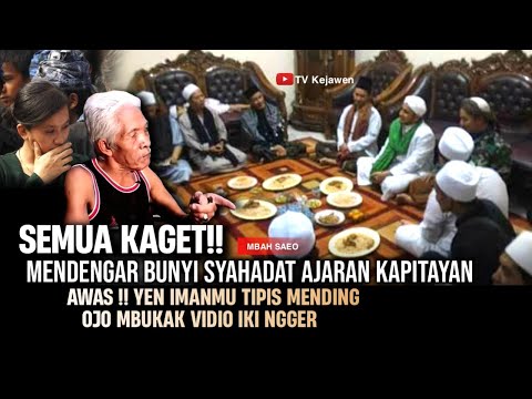 MBAH NO TAK BISA LAGI DILAWAN,SEMUA MERINDING DENGAR SYAHADAT AGAMA KAPITAYAN,