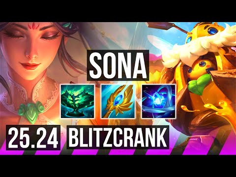 SONA & Vayne vs BLITZCRANK & Ezreal (SUP) | Good KDA: 5/1/24, 27K damage | NA Master | 25.24