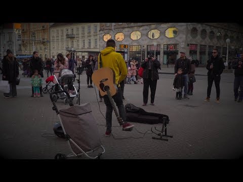 Violin Street Performer in Zagreb - Cheap Thrills by Sia (Matt Shaft)