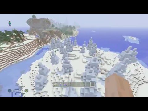 Minecraft Xbox One/360/PS3/PS4 Seed - Mega Taiga, Ice Spike Biome, Witch Hut, And 40+ Diamonds