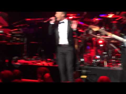 Gary Barlow with The X Factor's Marcus Collins  singing 'Lately' at Royal Albert Hall 6th Dec 2011