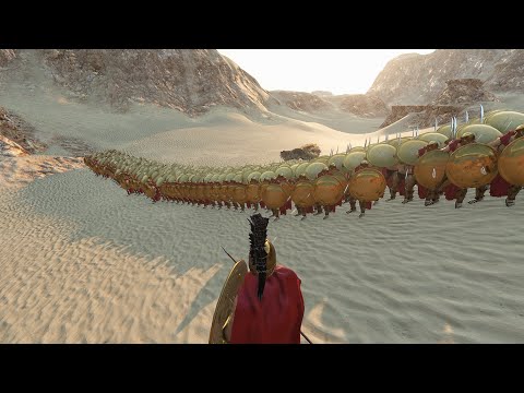 300 Spartans vs 700 Persian Immortals - Epic Desert Defence in Mount & Blade 2!