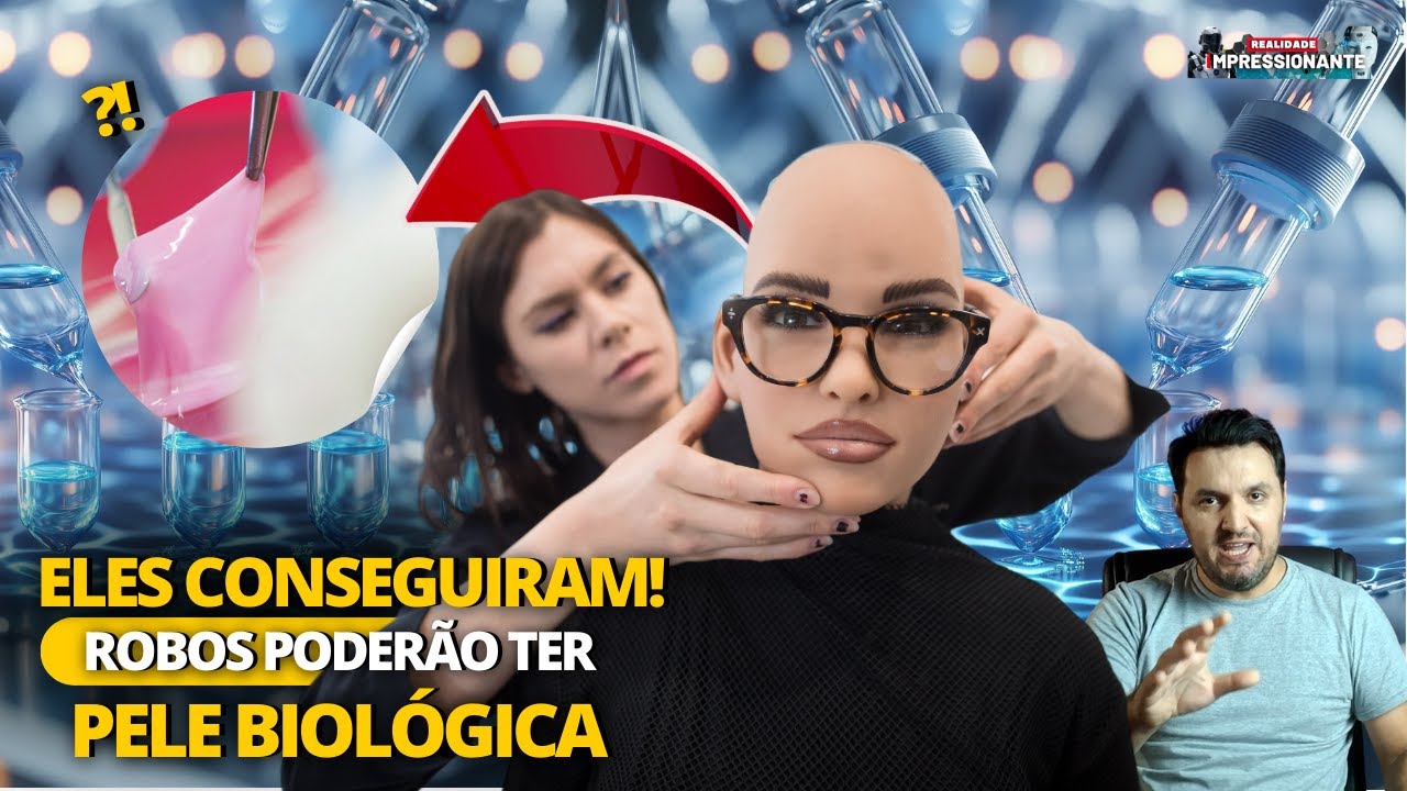 A Nova Pele dos Robôs! Cientistas Criam Pele Que Faz Robôs Sentirem o Toque e se parecer com humanos