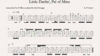 Little Darlin&#39; Pal of Mine Earl Scruggs Complete Tab