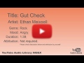 Gut Check Ethan Meixsell Rock Angry YouTube Audio Library BGM