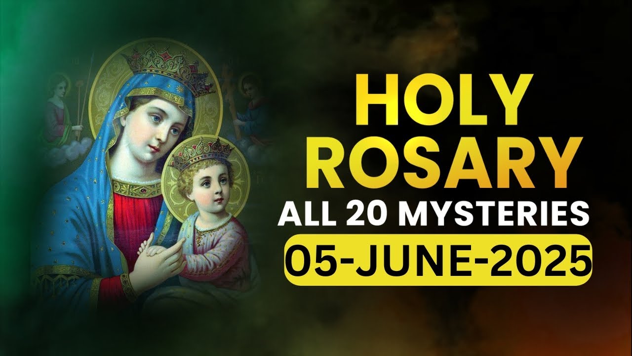 Holy Rosary🙏🏻All 20 Mysteries🙏🏻Thursday🙏🏻June 5, 2025🙏🏻All Mysteries of the Holy Rosary🙏🏻English