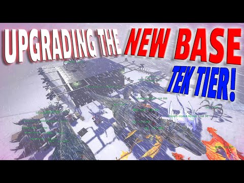 Upgrading the NEW base to TEK tier! Ark PvP