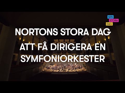 Nortons dirigerar en symfoniorkester I Min Stora Dag