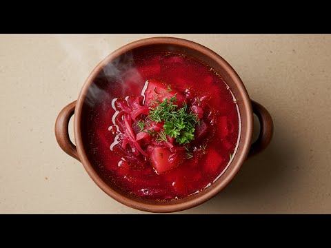 Authentic Ukrainian Borscht Recipe | Easy Step-by-Step Traditional Beet Soup Made at Home | Healthy