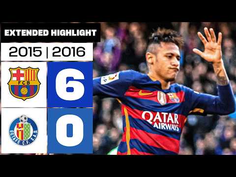 FC BARCELONA 6-0 GETAFE CF 2015/16 | RESUMEN ampliado