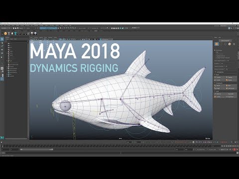 How to Create Joints Dynamic Fish Animation In Maya 2018 Tutorial | Advanced Skeleton