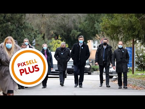 Markotić, Beroš, Plenković i Capak posjetili Kliniku za infektivne bolesti Fran Mihaljević