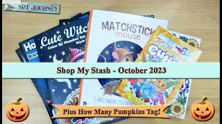 Shop My Colouring Stash - October 2023 || Coloring Plans || PLUS How Many Pumpkins Tag!