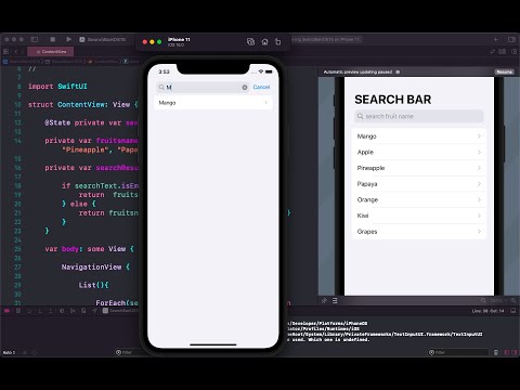 Search Bar iOS 15 SwiftUI