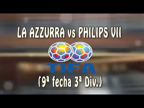 0 LA AZZURRA vs PHILIPS VII 0 (9ª fecha 3ª Div.) - 22/09/2019