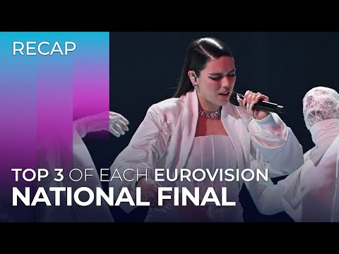 TOP 3 of each NATIONAL FINAL | Eurovision 2024 | RECAP