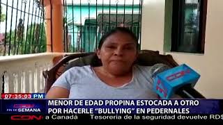 Menor de edad propina estocada a otro por hacerle bullying en Pedernales