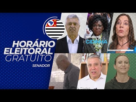 Horário Eleitoral SP - candidatos ao Senado (31/08/2018)