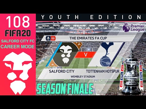 Fifa 20 Youth Academy Career Mode Ep 108 - FA CUP SEASON FINALE!! - Salford City - Youth Edition