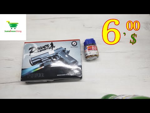 Cheap !!! Very Powerful Colt 1911 BB Gun (6 USD) Unboxing & Test