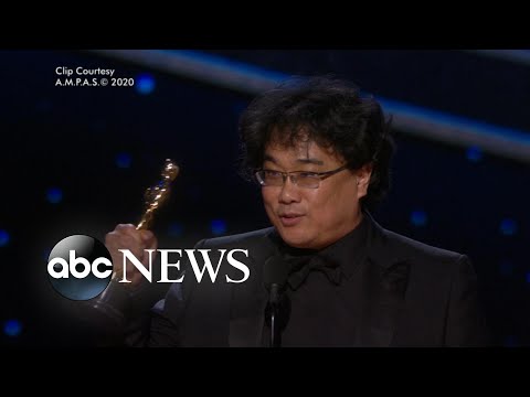 歴史的な2020年アカデミー賞の最大の瞬間 l ABCニュース (Biggest moments from historic 2020 Oscars l ABC News)