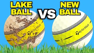 Cutting Open Lake Ball vs New Golf Ball! (Any Water Damage?) 🏌️♂️