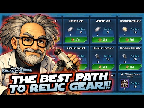Everybody Needs Relic Gear!!!  What is the BEST Way to Farm It in Star Wars Galaxy of Heroes???