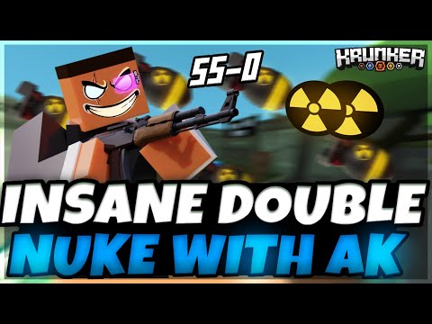 Insane AK Double Nuke on Undergrowth | Krunker.io