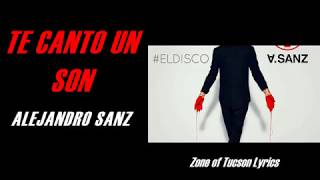 Te Canto un son Alejandro Sanz Letra Lyrics HD