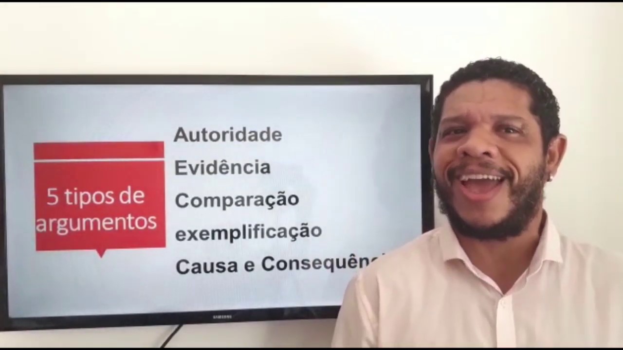 Redação do Enem  - Tipos de Argumentos  -  Vídeo 8 - redação enem 2021