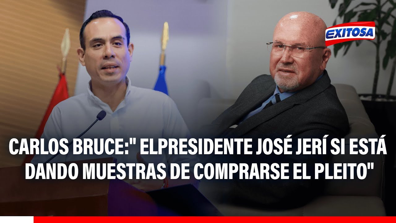 🔴🔵 Carlos Bruce: "El presidente José Jerí está dando muestras  de comprarse el pleito"