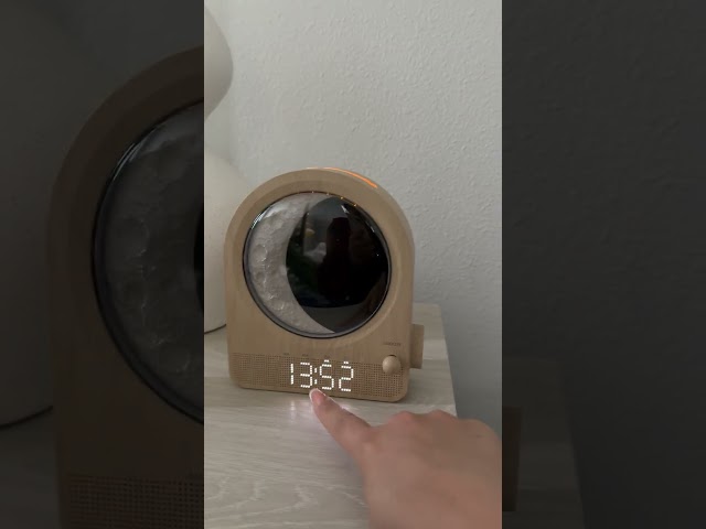 Vídeo relacionado con blonbar Reloj despertador, reloj de alarma 3 en 1 con luz nocturna, ayuda para dormir con 10 ruidos blancos y 10 sonidos naturales, lámpara de mesita ajustable de 3 niveles para dormitorio, habitación