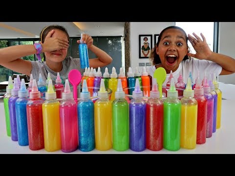 3 COLORS OF GLUE SLIME CHALLENGE!! w/ Summer