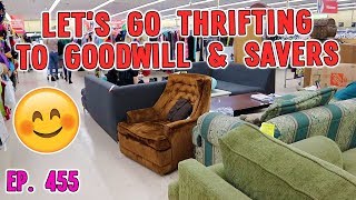 LET&#39;S GO THRIFTING AT GOODWILL &amp; SAVERS | GOODWILL HUNTING &amp; HAUL EP. 455