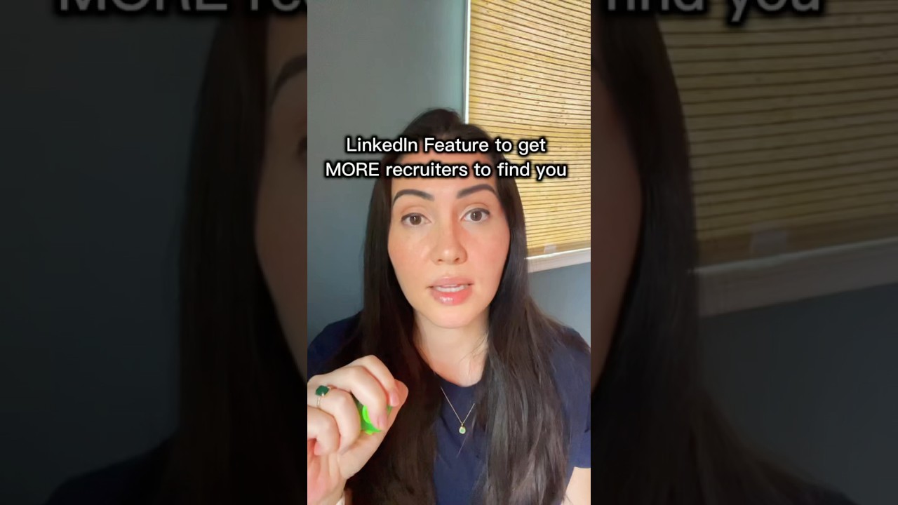 LinkedIn feature to get more recruiters to find you. #linkedintips