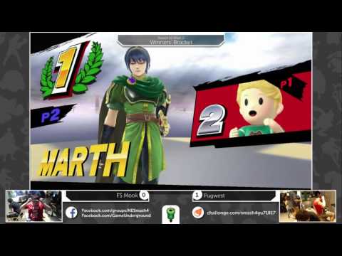 S4@GU 7-18 (Winner's Bracket): Pugwest (Marth) vs FS Mook (Lucas)