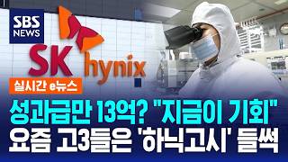 성과급만 13억? 지금이 기회..요즘 고3들은 수능 대신 '하닉고시' / SBS / 실시간 e뉴스