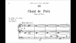 Jean Langlais – Chant de Paix (Song of Peace) – Score