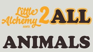 Little Alchemy 2 How to Unlock All Animals
