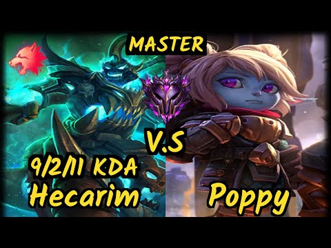 SN Shernfire (HECARIM) vs POPPY - 9/2/11 KDA JUNGLE GAMEPLAY - NA Ranked MASTER
