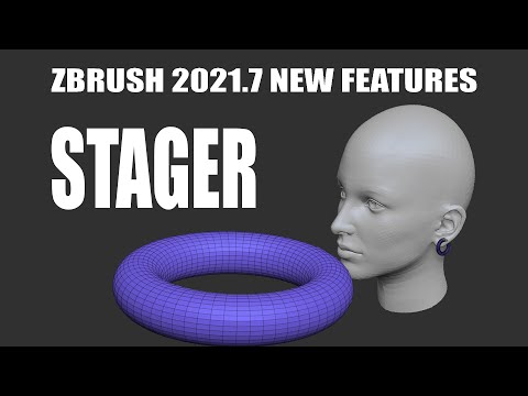 Zbrush 2021.7 - Stager - New Features In Hindi - Part 029