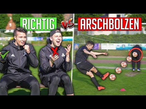 RICHTIG oder ARSCHBOLZEN - Fußball Challenge EXTREM
